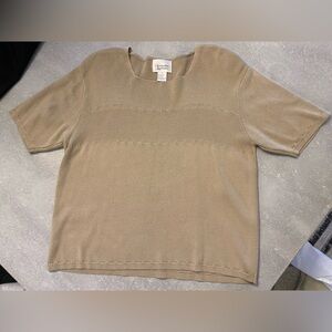Christopher & Banks Beige Knit Top